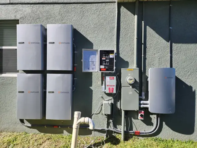 May Electric Solar battery installation — Enphase 15kwh 5p outdoor