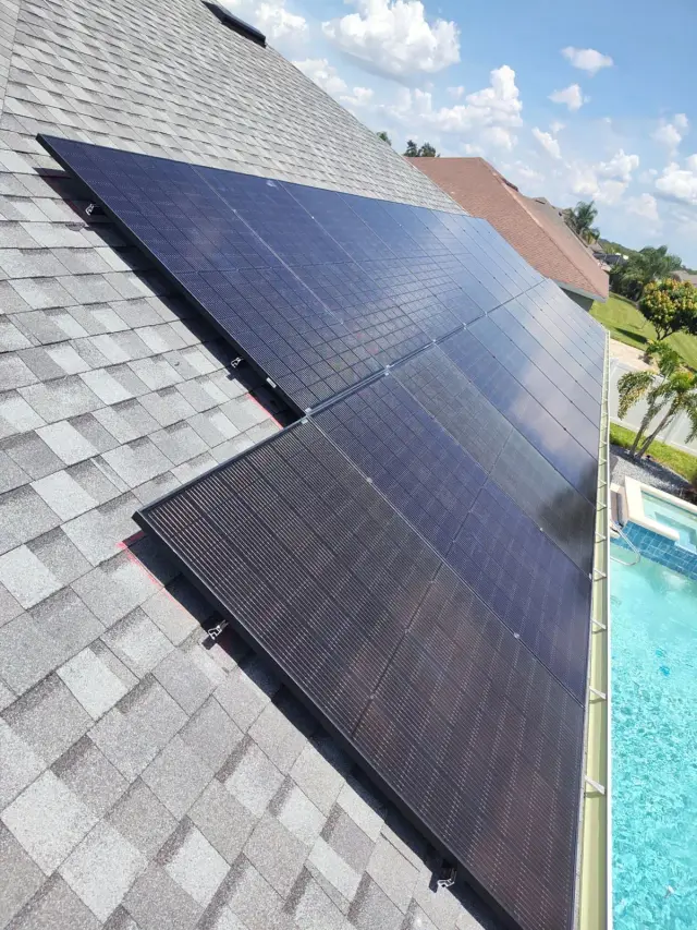 May Electric Solar solar installation — Install Roof Pool