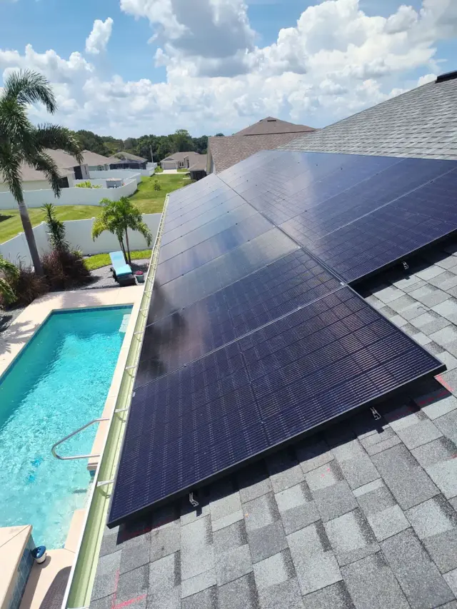 May Electric Solar solar installation — Install Roof Pool2
