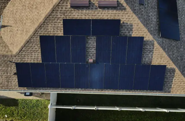 May Electric Solar solar installation — Install Shingle Drone5