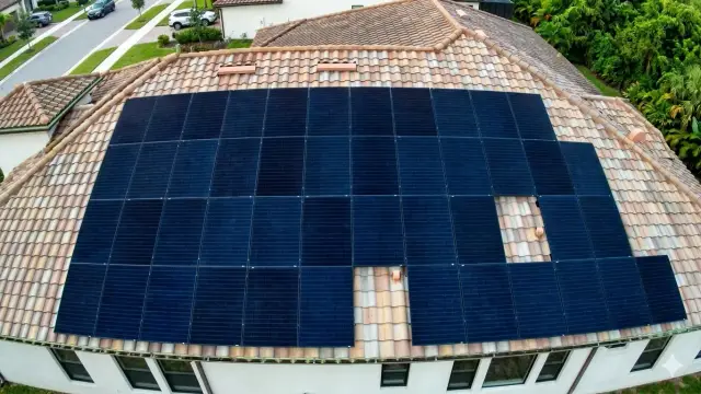 May Electric Solar solar installation — Install Tile drone2